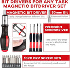 jar-owl 21V Max Cordless Drill/Driver Kit, Brushless, Tool Set with Drill and 112pcs Household Hand Tool Kit for Daily Home Repair, Red