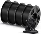ANYCUBIC PETG Filament 1.75mm Bundle, 3D Printer Filament, Dimensional Accuracy +/- 0.02mm, Exceptional Toughness, Print with Most FDM 3D Printers, 1KG Reusable Spool, 4KG Black