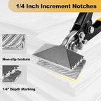 3 Inch Sheet Metal Hand Seamer, TPR Handle Straight Jaw Bender, Heavy Duty Precision Duckbill Pliers for Bending, Seaming, Flattening Ideal for HVAC Projects, Metalworking & DIY Repairs