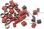 Sanding Drum Set for for Dremel Rotary Tools-Includes 138 Aluminum Oxide Sanding Sleeves for Drum Sanders (80,120,240 Grit) and 12 Drum Mandrels-Sanding Bits Tool Accessories with Box