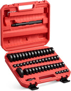 Orion Motor Tech 52-in-1 Custom Bushing Driver Tool Set and Transmission Wheel Axle Bearing Race Seal Installer Remover, Bush Removal Puller Bearing Press Tool Kit