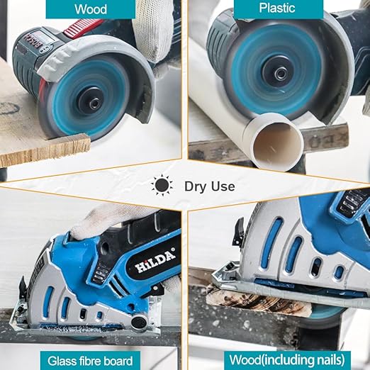 5-1/2 Inch Miter/Table Saw Blades 3pcs,24 Teeth ATB TCT Fine Finish Wood Cutting Circular Saw Blade with 5/8 Inch Arbor
