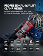 AstroAI Inrush Digital Clamp Meter Multimeter 1000A TRMS 6000 Counts, Amp Voltage Tester with VFD, LOZ Mode; Measures AC/DC Current Voltage Temperature Resistance Capacitance Frequency Continuity NCV