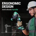 Brushless Angle Grinder 20V 4-1/2 inch, Cordless 4.0Ah Battery & 2A Fast Charger, 8500RPM, Power Angle Grinder with Cutting & Grinding Wheels, Flap Discs for Wood Metal & Rust Removal