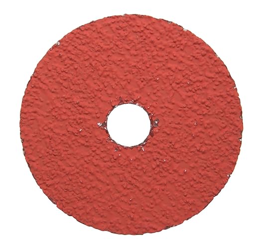 Benchmark Abrasives 4 1/2 Inch Sanding Discs Ceramic Resin Fiber Grinding Disc for Grinding, Stripping on Wood, Fiberglass, Metal, 7/8" Arbor Angle Grinder Sanding Disc, 25 Pack - 80 Grit