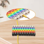 Generic Colorful Wire Number Tube Cable Marker Digital Number Label Tube (150PCS KCM-1.5MM 1.5 Square), Genericpo5i7zng8h-01