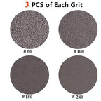 12 Pack 3 x 21 Inch Sanding Belts,Belt Sander Sanding Belts, Belt Sander Paper (3 Each of 60 100 180 240 Grits), Aluminum Oxide for Woodworking Polishing (Size A)