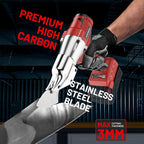 Cordless Sheet Metal Cutter for Mil-waukee 18V Battery, Electric Metal Shears with 360° Rotating Head, Torque 221 Ft-Lbs, Brushless Scissors for Stainless Steel, Metal, Iron（Battery Not Include)