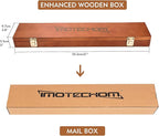 2-Pieces HSS Roughing Gouge Lathe Chisel Set Wood Turning Tools with Wooden Box, 1-Inches and 2-Inches