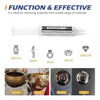 SCOTTCHEN 3Pcs Diamond Polishing Paste, 50,000/100,000/200,000Grit, 0-0.5/0-0.25/0-0.1 Microns Lapping Compound with 50% Concentration of Diamond Powders for Jewelry, Metal, Ring, Glass, 5 Gram Each