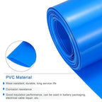 MECCANIXITY Battery Wrap PVC Heat Shrink Tubing 42mm Dia 66mm Flat 33 Feet(10meters) Blue Good Insulation for Battery Pack