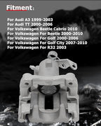 cciyu Rear Right Brake Caliper Assembly w/Bracket 19B2570 For Audi For TT 2000,For Volkswagen For Type-1 1998-2000,For Volkswagen For Golf 1999,For Volkswagen For Jetta 2000