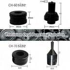 Hydraulic Punch Dies for CH-70, CH-70 Hydraulic Round Hole Punch Die Set, Upper Mold Dia: 26mm, Lower Mold Dia: 40mm for Steel, Copper, Aluminum and Heavy Duty Metal (8.5mm)