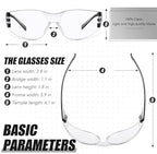 Chumia 48 Pairs Safety Glasses Protective Eyewear Goggles Scratch Impact Resistant Eye Protection for Men Women Work