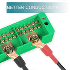 Battery Cable Ends, 8PCS 6 Gauge Wire Connectors 1/2 Copper Wire Lugs, Bare Copper Eyelets with Heat Shrink Tubing