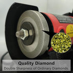 3 inch Flat Diamond Grinding Wheel 150 Grit, 1/2" Arbor, 10mm Wide for Grinding Tungsten,Carbide, Glass,Ceramic, Gem
