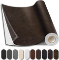 Shagoom Leather Repair Patch, Strong Sticky Repair Patch Self Adhesive Waterproof, DIY Large Leather Patches for Couches, Furniture, Sofa, Car, Chair (Dark Brown, 3.5X79 inch)