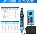 Network Cable Tester, Digital Signal Line Finder with Probe Tone, Ethernet LAN Network Cat5 Cat6 Cable Maintenance Collation, RJ11 RJ45 Cable Tracer, Telephone Line Test