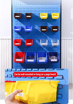 Hardware Storage Bins for Garage&tool room(Yellow,pack of 12)