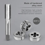 FAHKNS Metric Tap and Die Set 110 PCS M2-M18 Rethreading Kit for Making Screw Threads for Cutting External and Internal Thread Threading with Storage Case