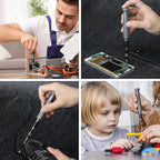 Precision Screwdriver Set, SOONAN 150 in 1 Electronics Tool Kit with 120 Bits Magnetic Screwdriver Set & 30-bit Tool Set Handy Repair Tool for Computer Phone Watch Camera Laptop, Orange