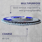 50 Pack Flap Discs 60 Grit 4.5" x 7/8" Sanding Wheels