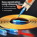 Visual Fault Locator, VFL Fiber Optic Tester Kit - Include Single Mode 9/125um FC Male to LC Female Adapter, Light Pen for Fiber Network Cable Test