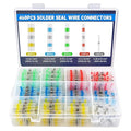 460PCS Heat Shrink Solder Seal Wire Connectors Kit, Waterproof Solder Butt Connectors Heat Shrink Terminals Wire Splice Connectors Kit for Marine Electrical Automotive (5 Colors/5 Sizes/AWG 26-10)