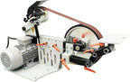 TECHTONGDA Belt Sander Grinder Variable Speed 72inch Belt with 3 Grinding Wheel Bench for Knives Cutting Tools Double-layer Framework 220V