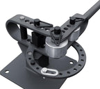 KAKA INDUSTRIAL Bench Top Metal Bender, Manual Flat Bar Bender with 7 Dies, Compact Metal Bender Machine YP-9