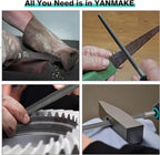 4Pcs Metal File Set, 8inch Hand Files Large Steel Rasp Files with Handles for Metalworking, Woodworking and More