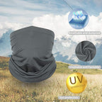 Achiou Cooling Neck Gaiter Face Cover Scarf, UV Protection Mask for Men and Women,Soft Windproof, Hiking Cycling Running