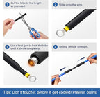 Heat Shrink Tubing 1/4 Inch, 3:1 Ratio Wires heat shrink tube, Dual Wall Adhesive-Lined Waterproof Shrink Wrap Tubing, 33FT Red Industrial and Marine Grade Heat Shrink Wrap