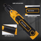 3.6V Cordless Mini Grinder Tool with Battery |55 Piece Accessory Kit (Diamond Burrs, Cut-Off Wheels, Buffing Wheels, Sanding Drums) for Engraving, Polishing, Cutting| Angle Grinder Set