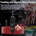 Power Circuit Probe Tester 12V-24V DC Test Light,Car Fuse Tester Tool Short Circuit Located,Auto Electrical Tester Kit Component Polarity Identify with Overload Protection,P55 Auto Test Probe