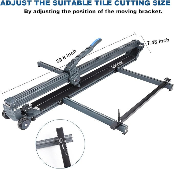 Manual Porcelain-Ceramic Tile Cutter YSJWAER - Tile Cutting Machine Suitable for Cutting Tiles Up to 48 Inch