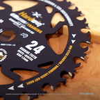 6 1/2 Inch Framing Circular Saw Blade-3Pack, 24T ATB Carbide Teeth, Lightweight for Cordless Saws. Super Thin Kerf for Cutting Wood, Plywood, MDF, OSB, Hardwood, Softwood & More.