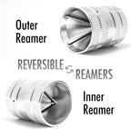 Deburring Tool for Copper Pipe, PVC Tubing, 1/4” to 1-5/8" All-metal Inner Outer Pipe Reamer, Copper Pipe Cleaner, Tube Chamfering Plumber Tool