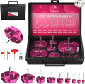 9 Pcs PVC Pipe Reamer Kit With 1/2 inch, 3/4 inch, 1 inch, 1-1/4inch, 1-1/2inch, 2inch, 2-1/2inch, 3inch, 4inch, 2 Carbide Inserts, Aluminum PVC Fitting Saver, Plumbing tools for SCH40