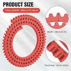 Pisman Router Edge Guide & Template Kit - 78" Plastic Woodworking Profiling Strip for Precision Trimming | Fits Bosch/Dewalt/Makita Routers | DIY Furniture, Cabinet & Table Edge Molding (Red)