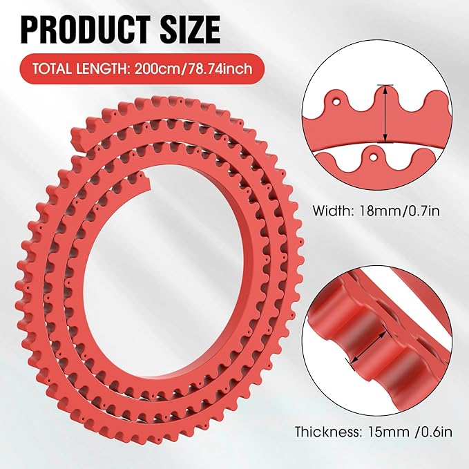 Pisman Router Edge Guide & Template Kit - 78" Plastic Woodworking Profiling Strip for Precision Trimming | Fits Bosch/Dewalt/Makita Routers | DIY Furniture, Cabinet & Table Edge Molding (Red)