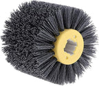 SIGNI Abrasive Nylon Drawing Wheel Drum Burnishing Polishing Brush for Wood Furniture Floor Polishing 120X100mm 240 Grit 1pack