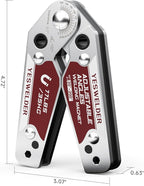 YESWELDER Adjustable Angle Welding Magnet 20-200° Magnetic Welding Holder of 77LBs Holding Power Welding Accessory
