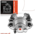 A-Premium Disc Brake Caliper Assembly Without Bracket Compatible with Select Jeep Models - Cherokee, Comanche, Grand Cherokee, TJ, Wagoneer, Wrangler - Front Left Driver Side