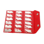 HFS (R) 18 Piece Angle Gauge Set with Pouch - Premium Stainless Steel