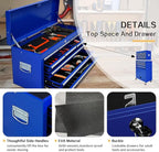 13 Drawer Rolling Tool Chest with Wheels, 2 in 1 Detachable Tool Chest with Drawers, Large Tool Box with Lock, Metal Tool Cabinet for Garage Workshop(Red)