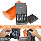 Megohmmeter 200 Gig Ohm Digital Insulation Resistance Tester 500V/1kV/2.5kV/5kV Auto Range Voltage,Resistance Tester with 1999 Count LCD Display, Data Hold, Back-Light-RQ-6688B（Orange）