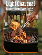 E500 Fire Starter for Campfires, Fireplace, Fire Pits, BBQ, Grills, Larger Charcoal Fire Starter Squares, 160-Count Firestarter