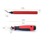 AFA Tooling - Deburring Tool & Countersink Hand Reamer with 10 Extra Swivel Blades - Works on Resin, PVC Pipes, Copper, Plastic - Plumbing & 3D Printing Burr Removal Reamer Tool