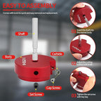 9 PCS PVC Pipe Reamer Kit, Fitting Saver Contains 1/2",3/4'', 1'',1-1/4",1-1/2'',2'', 2-1/2", 3'', 4'' Head Reamers, Plumbing Tools for Standard 1/2" Drills,Suit for PVC,CPVC, PP, PE and ABS Pipes